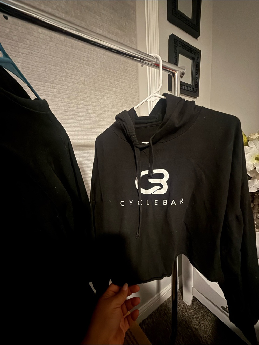 Cyclebar Black Hoodie with White Logo